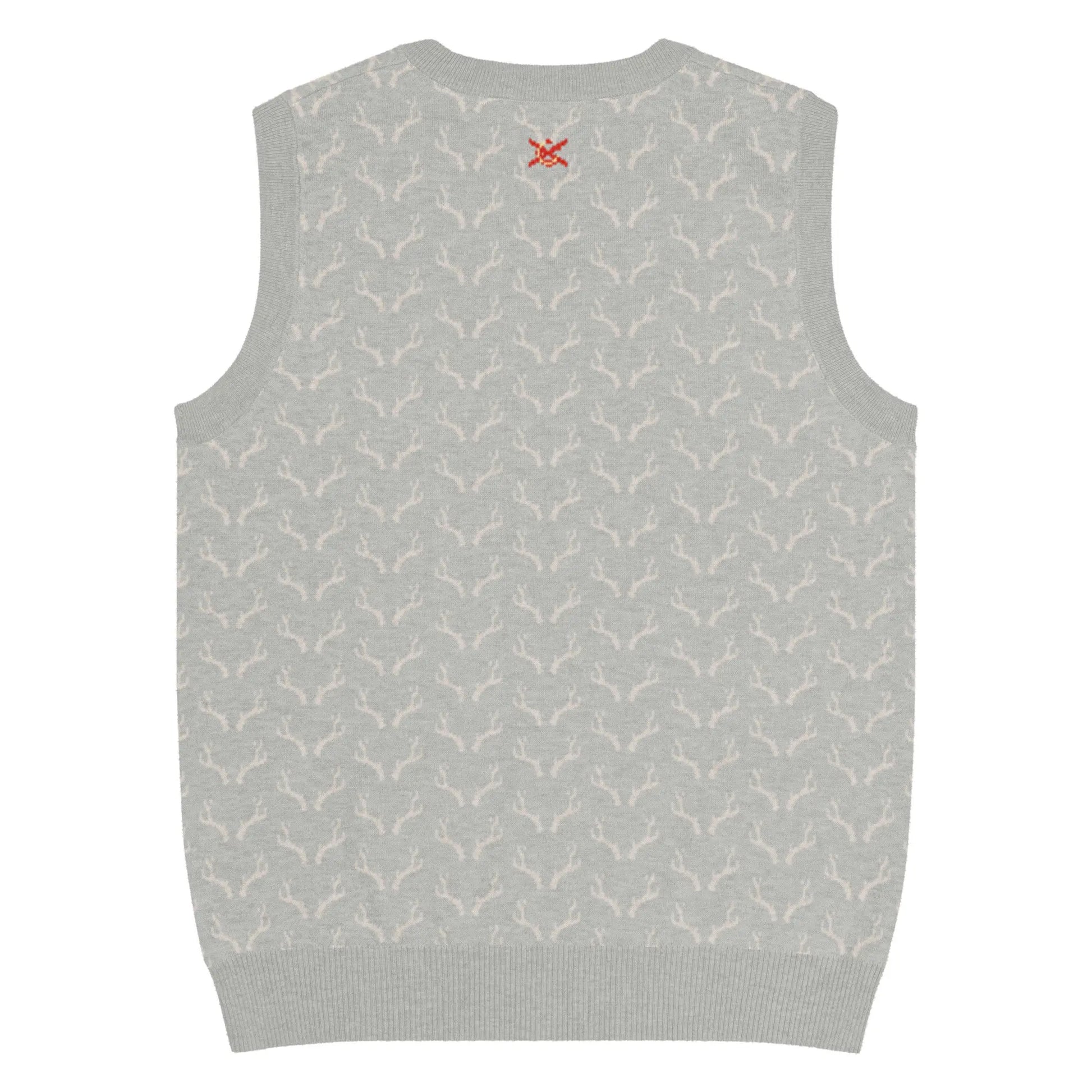 Comprar Chaleco de Cazador venao de punto con cuello pico Bandera España La Flamenca de Borgoña Patricia Muñoz VOX