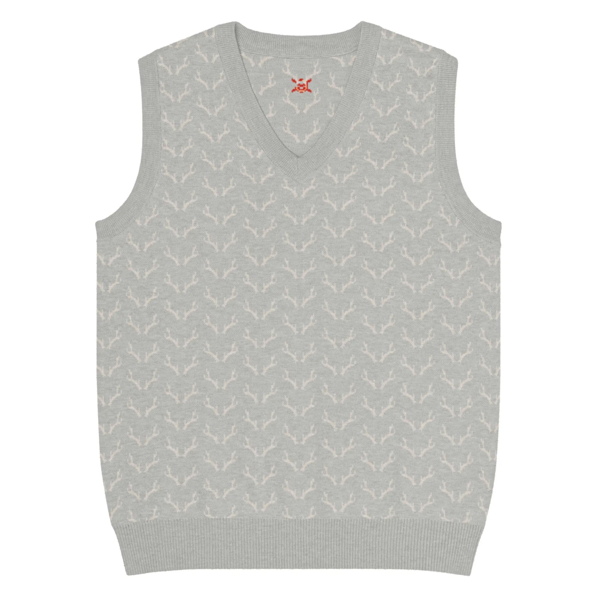 Comprar Chaleco de Cazador venao de punto con cuello pico Bandera España La Flamenca de Borgoña Patricia Muñoz VOX