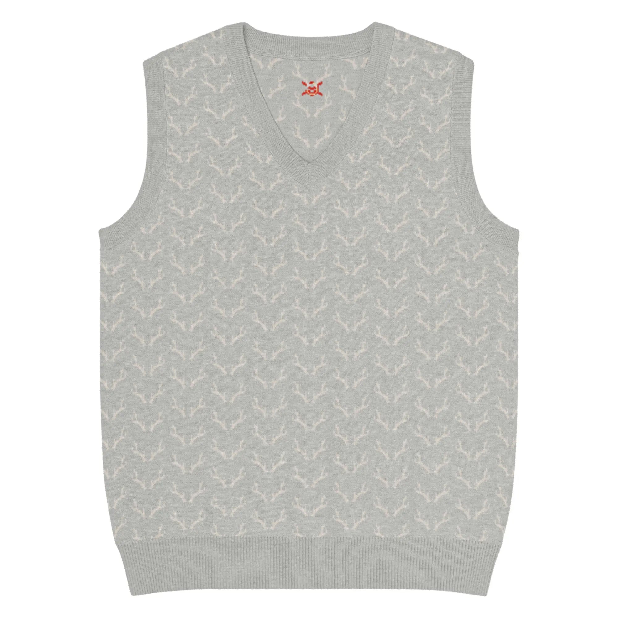 Comprar Chaleco de Cazador venao de punto con cuello pico Bandera España La Flamenca de Borgoña Patricia Muñoz VOX