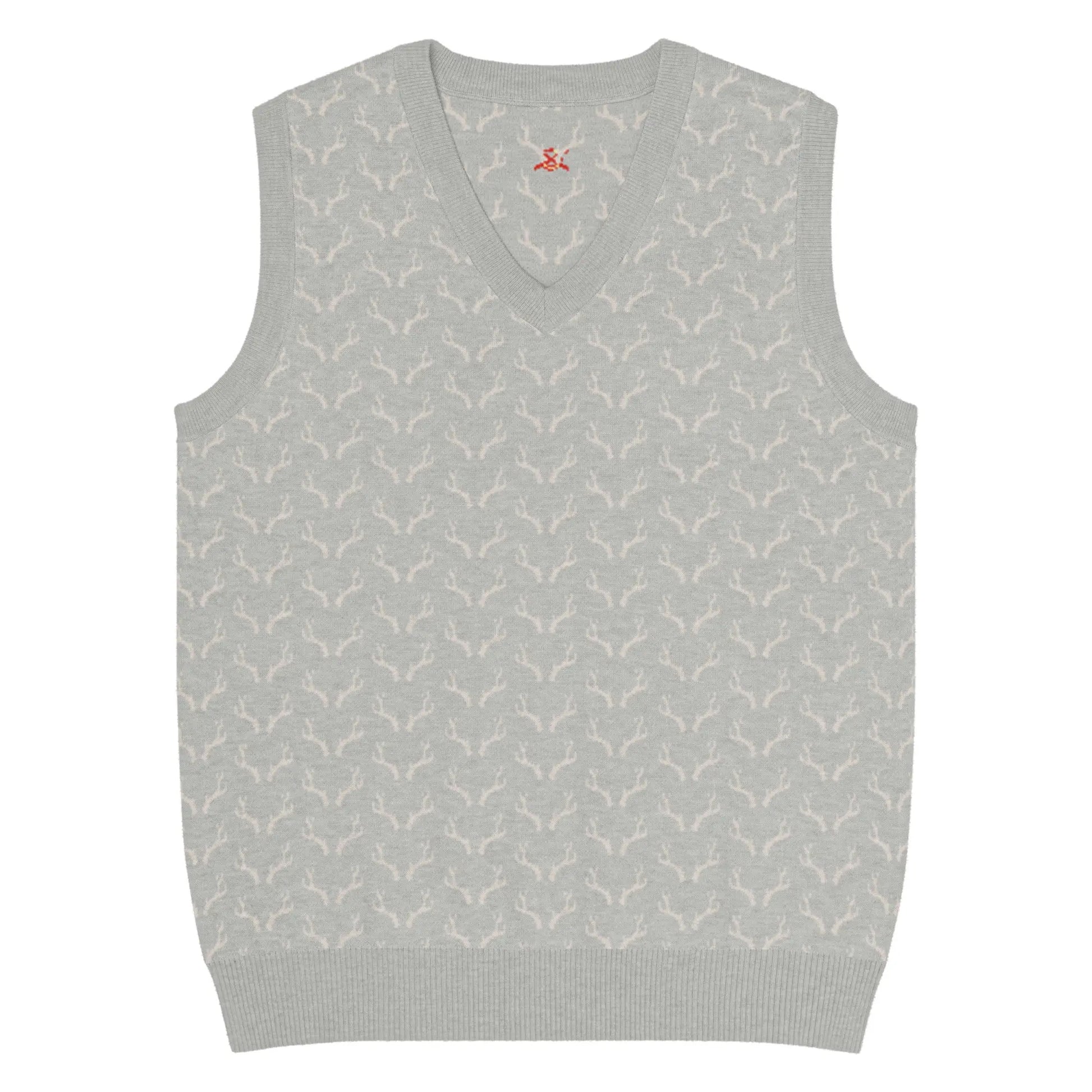 Comprar Chaleco de Cazador venao de punto con cuello pico Bandera España La Flamenca de Borgoña Patricia Muñoz VOX