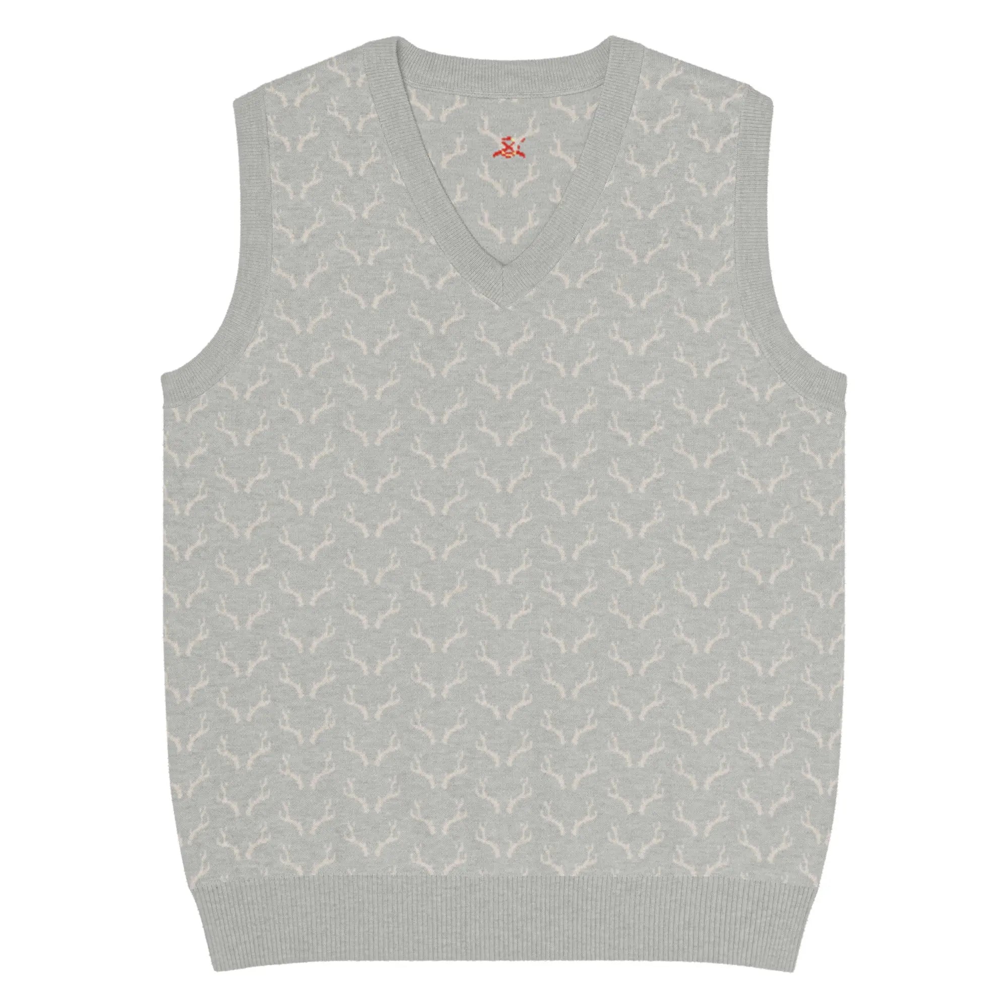 Comprar Chaleco de Cazador venao de punto con cuello pico Bandera España La Flamenca de Borgoña Patricia Muñoz VOX