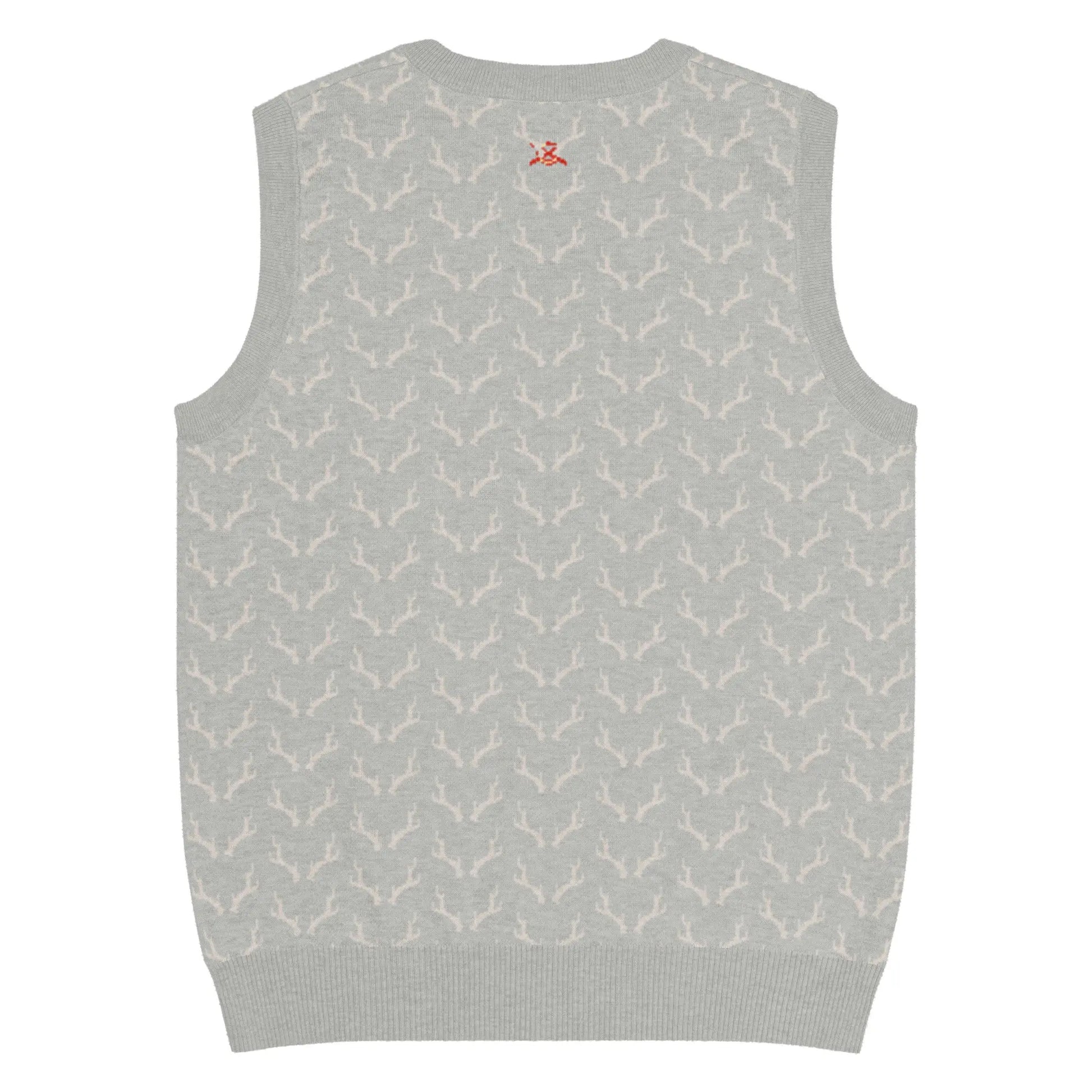 Comprar Chaleco de Cazador venao de punto con cuello pico Bandera España La Flamenca de Borgoña Patricia Muñoz VOX