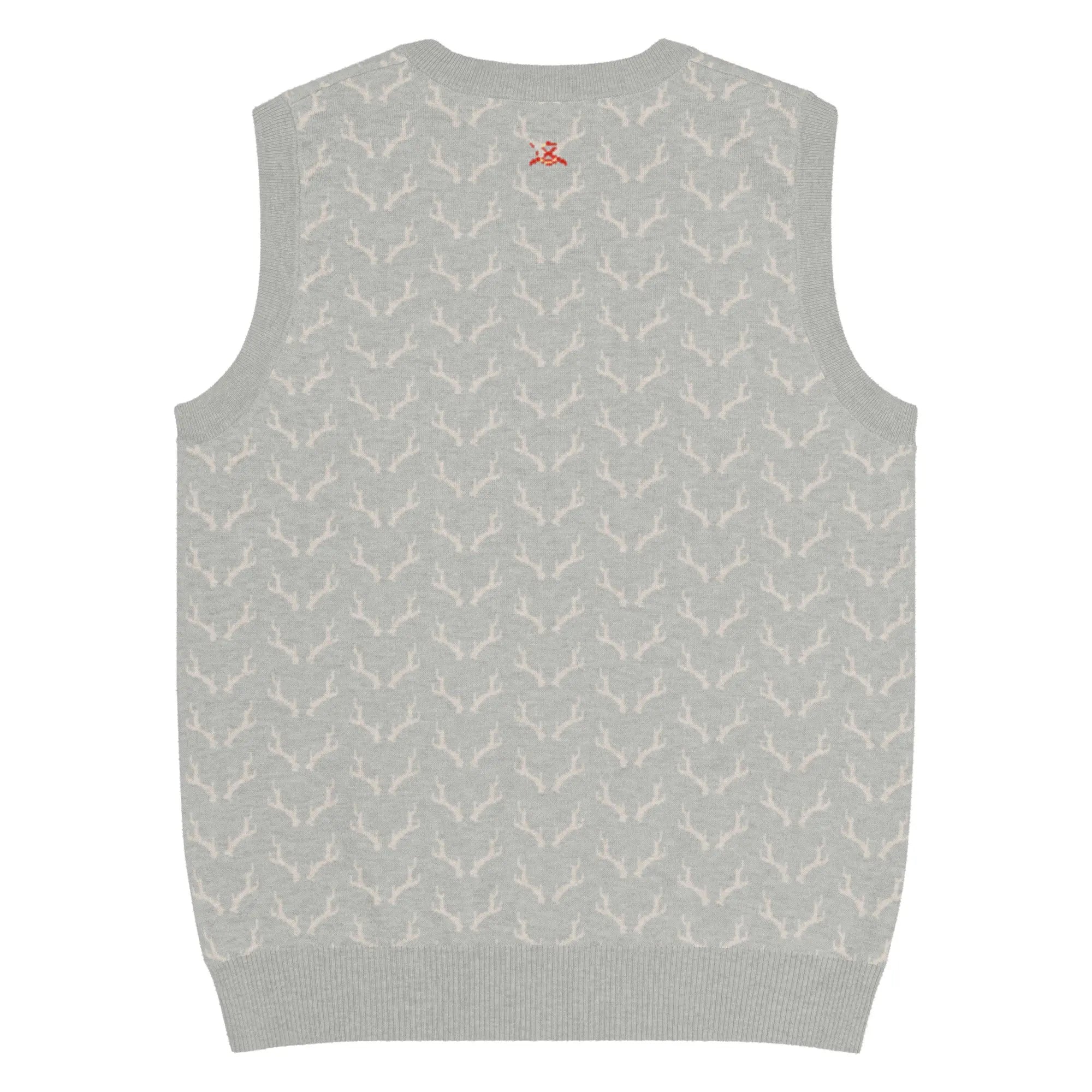 Comprar Chaleco de Cazador venao de punto con cuello pico Bandera España La Flamenca de Borgoña Patricia Muñoz VOX