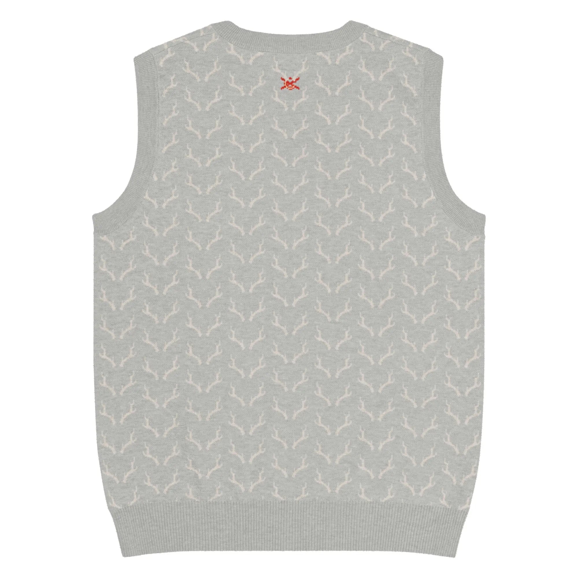 Comprar Chaleco de Cazador venao de punto con cuello pico Bandera España La Flamenca de Borgoña Patricia Muñoz VOX