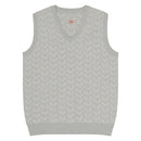 Comprar Chaleco de Cazador venao de punto con cuello pico La Flamenca de Borgoña Bandera España