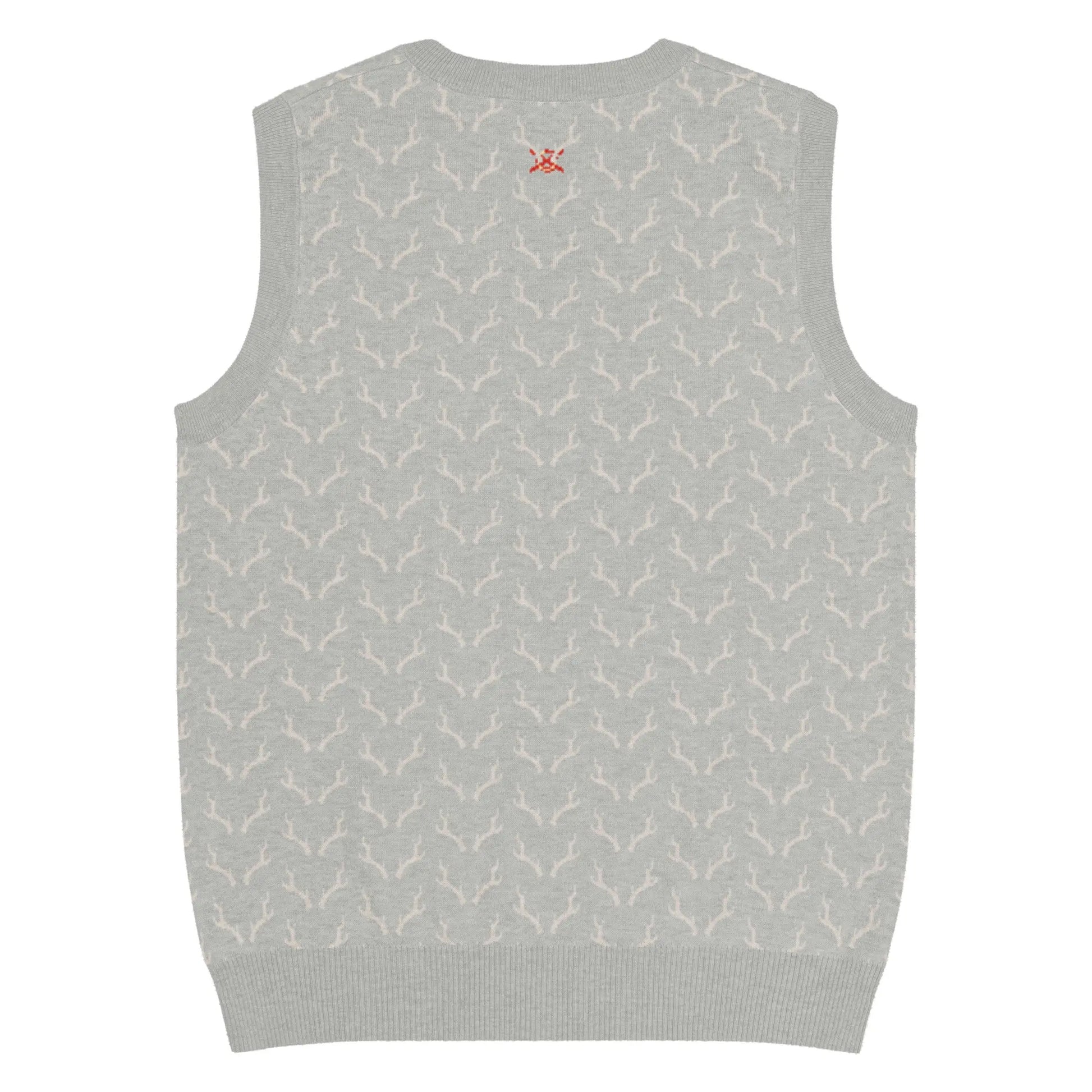 Comprar Chaleco de Cazador venao de punto con cuello pico Bandera España La Flamenca de Borgoña Patricia Muñoz VOX