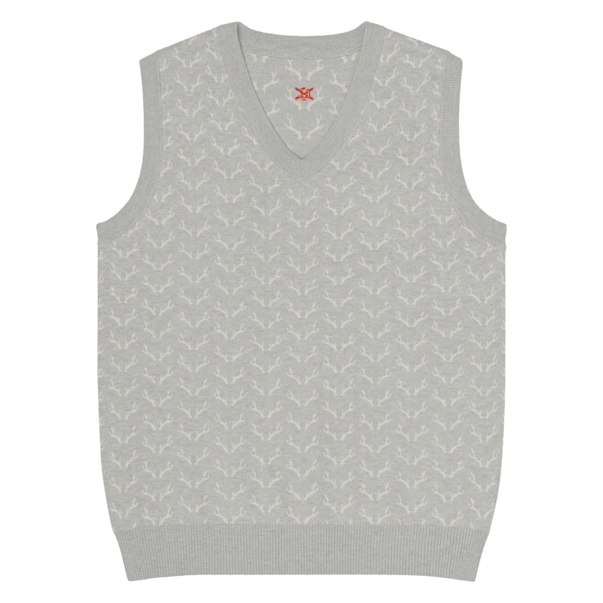 Comprar Chaleco de Cazador venao de punto con cuello pico Bandera España La Flamenca de Borgoña Patricia Muñoz VOX