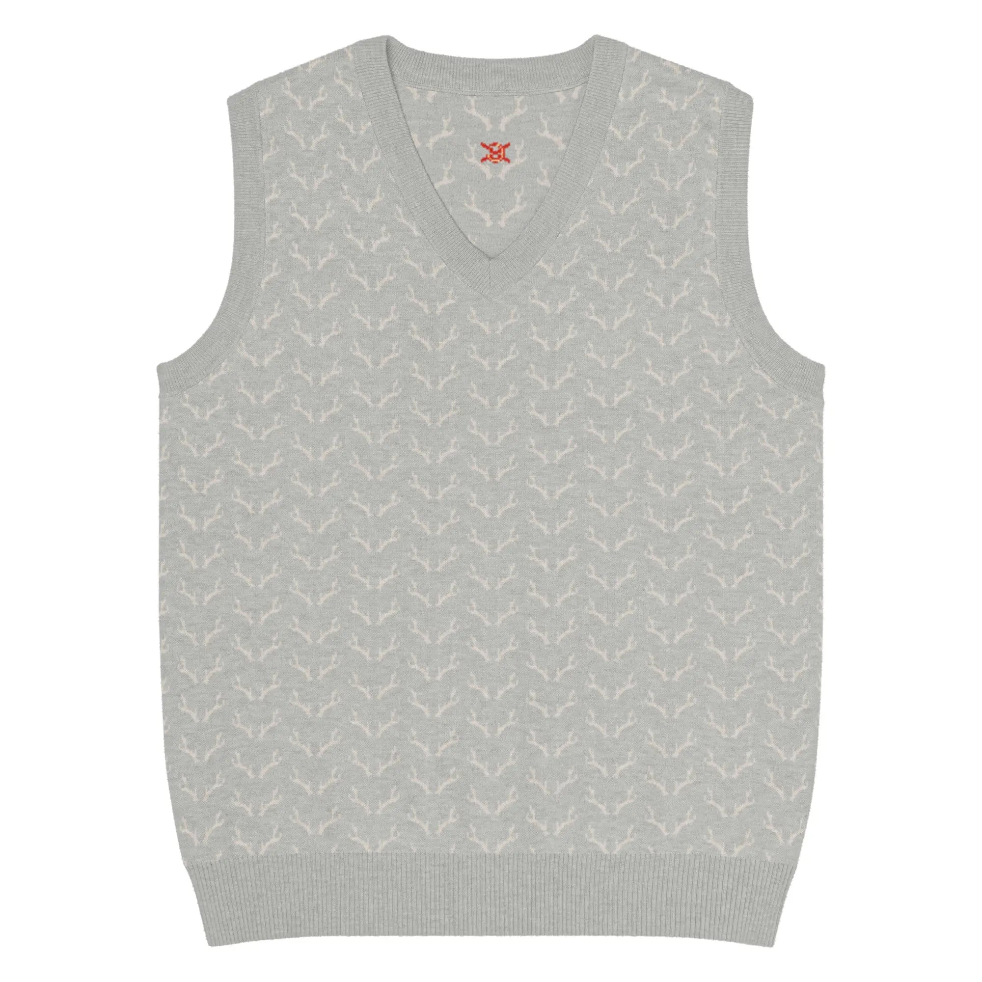 Comprar Chaleco de Cazador venao de punto con cuello pico Bandera España La Flamenca de Borgoña Patricia Muñoz VOX