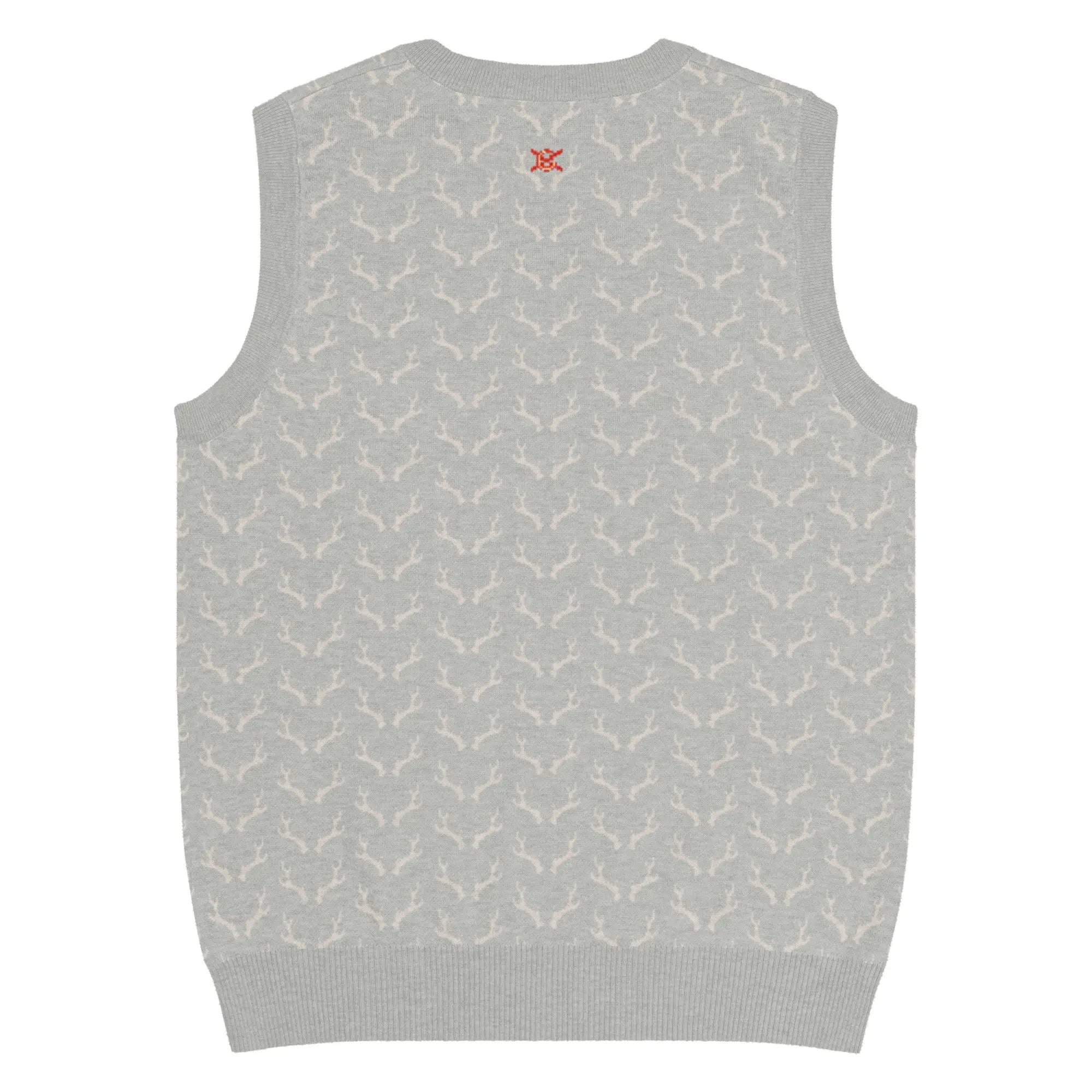 Comprar Chaleco de Cazador venao de punto con cuello pico Bandera España La Flamenca de Borgoña Patricia Muñoz VOX