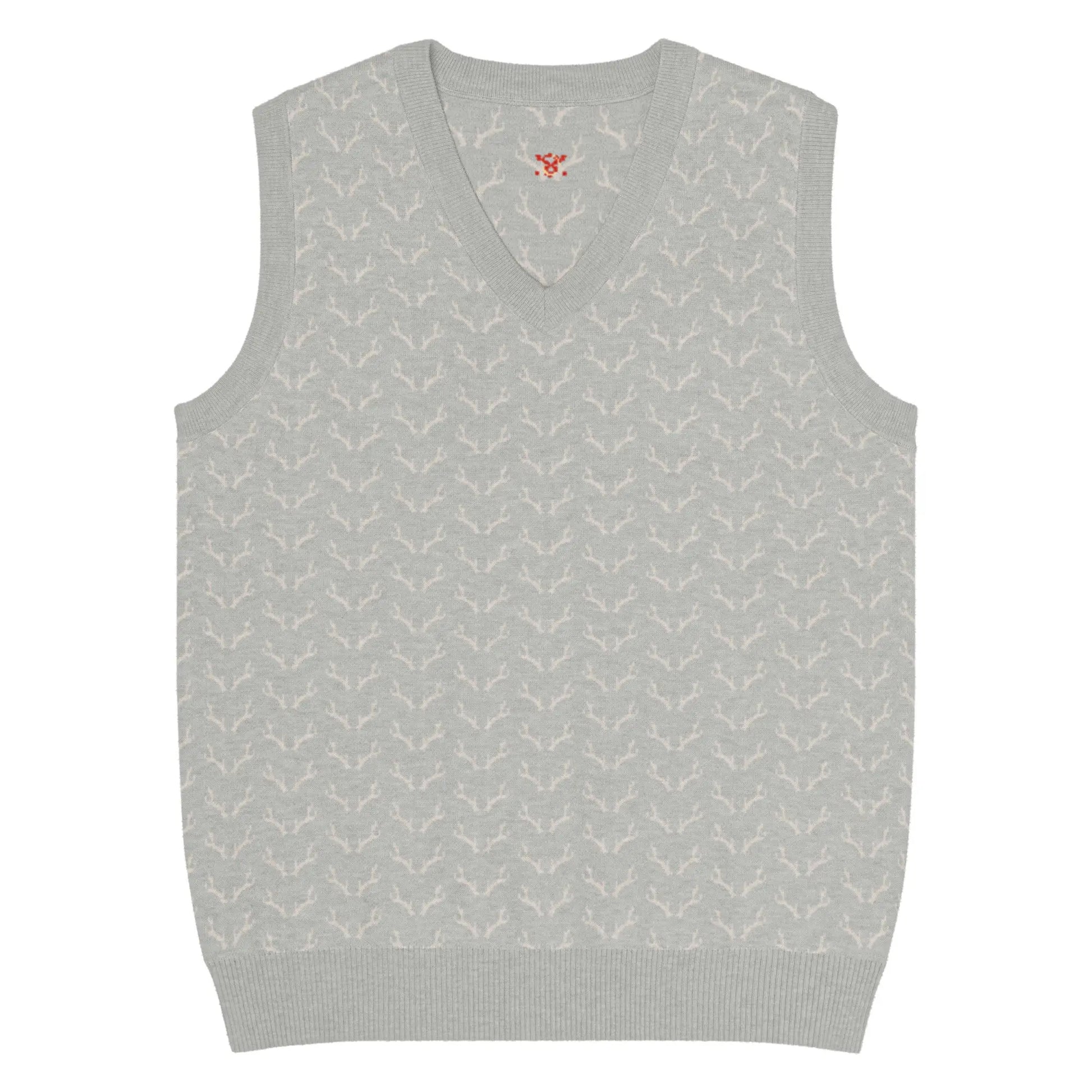 Comprar Chaleco de Cazador venao de punto con cuello pico Bandera España La Flamenca de Borgoña Patricia Muñoz VOX