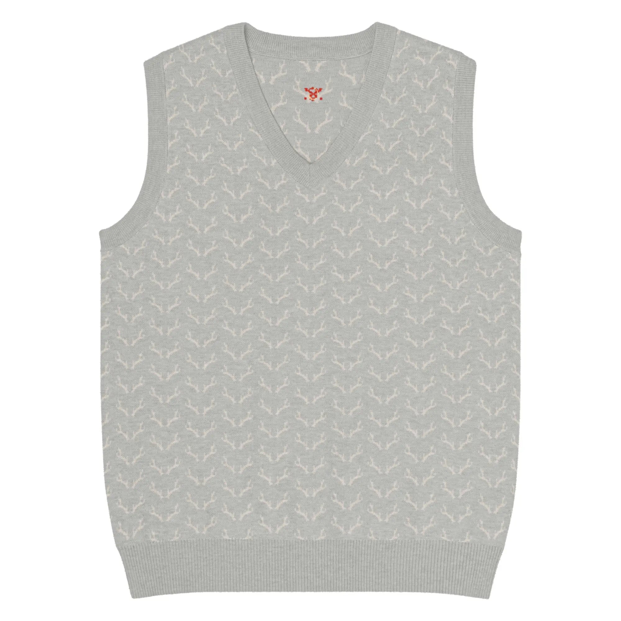 Comprar Chaleco de Cazador venao de punto con cuello pico Bandera España La Flamenca de Borgoña Patricia Muñoz VOX