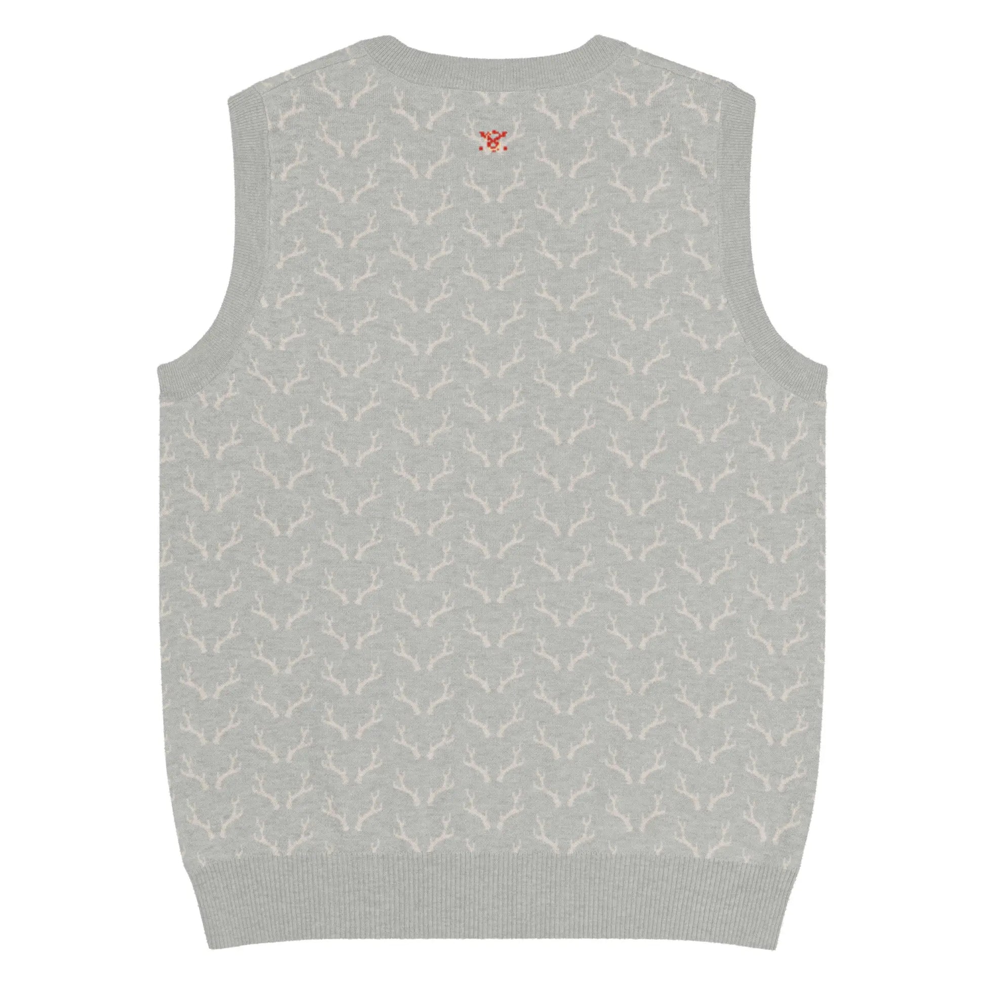 Comprar Chaleco de Cazador venao de punto con cuello pico Bandera España La Flamenca de Borgoña Patricia Muñoz VOX