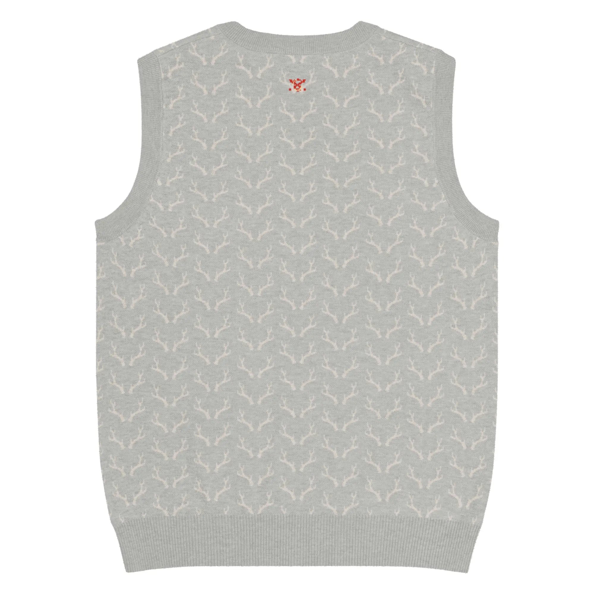 Comprar Chaleco de Cazador venao de punto con cuello pico Bandera España La Flamenca de Borgoña Patricia Muñoz VOX