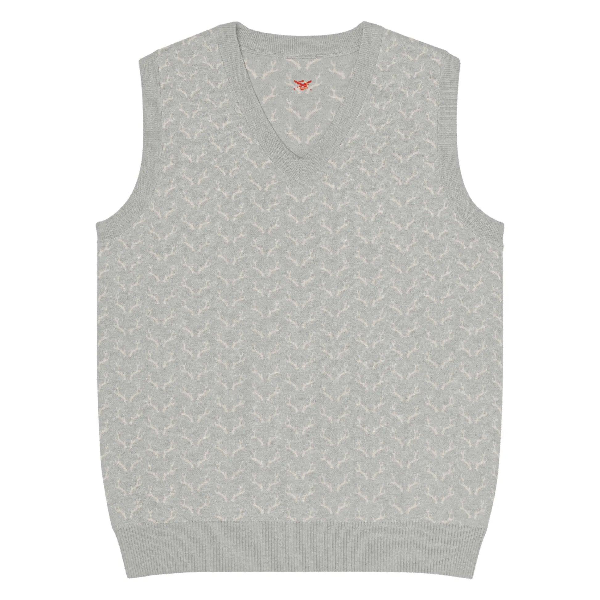 Comprar Chaleco de Cazador venao de punto con cuello pico Bandera España La Flamenca de Borgoña Patricia Muñoz VOX