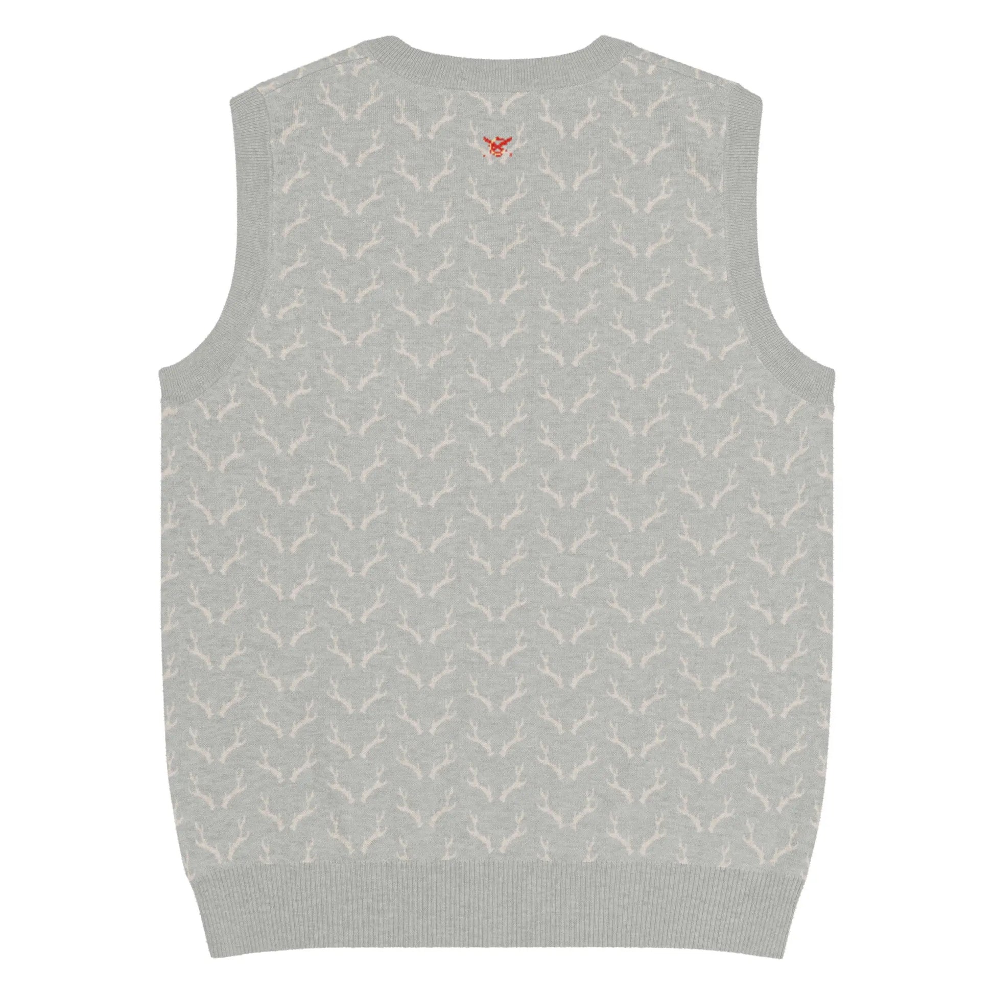 Comprar Chaleco de Cazador venao de punto con cuello pico Bandera España La Flamenca de Borgoña Patricia Muñoz VOX