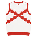 Comprar Chaleco de punto con cuello pico Cruz de Borgoña La Flamenca de Borgoña, Bandera de España, Cruz de Borgoña, Patricia Muñoz, VOX