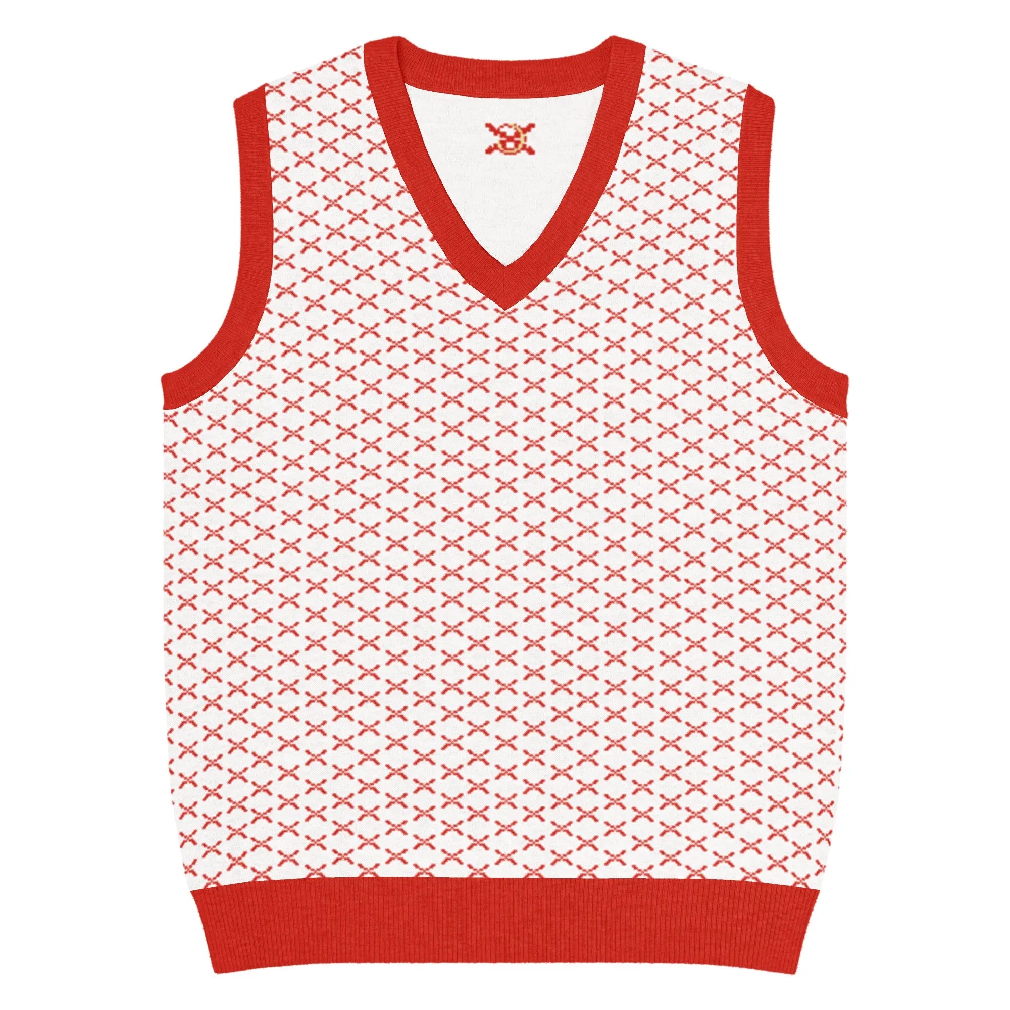 Comprar Chaleco de punto con cuello pico Cruz de Borgoña La Flamenca de Borgoña, Bandera de España, Cruz de Borgoña, Patricia Muñoz, VOX