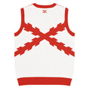 Comprar Chaleco de punto con cuello pico Cruz de Borgoña La Flamenca de Borgoña, Bandera de España, Cruz de Borgoña, Patricia Muñoz, VOX