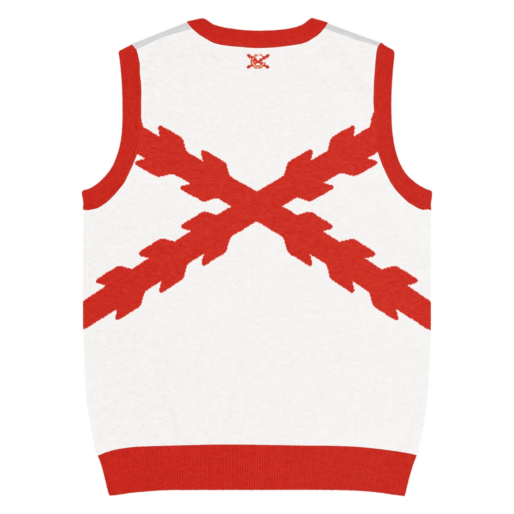 Comprar Chaleco de punto con cuello pico Cruz de Borgoña La Flamenca de Borgoña, Bandera de España, Cruz de Borgoña, Patricia Muñoz, VOX