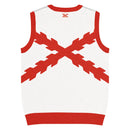 Comprar Chaleco de punto con cuello pico Cruz de Borgoña La Flamenca de Borgoña, Bandera de España, Cruz de Borgoña, Patricia Muñoz, VOX