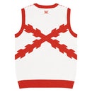 Comprar Chaleco de punto con cuello pico Cruz de Borgoña La Flamenca de Borgoña, Bandera de España, Cruz de Borgoña, Patricia Muñoz, VOX