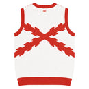 Comprar Chaleco de punto con cuello pico Cruz de Borgoña La Flamenca de Borgoña, Bandera de España, Cruz de Borgoña, Patricia Muñoz, VOX