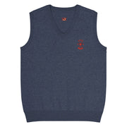 Comprar Chaleco de punto con cuello pico Falange Bandera España La Flamenca de Borgoña Patricia Muñoz VOX