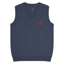 Comprar Chaleco de punto con cuello pico Falange La Flamenca de Borgoña Bandera España