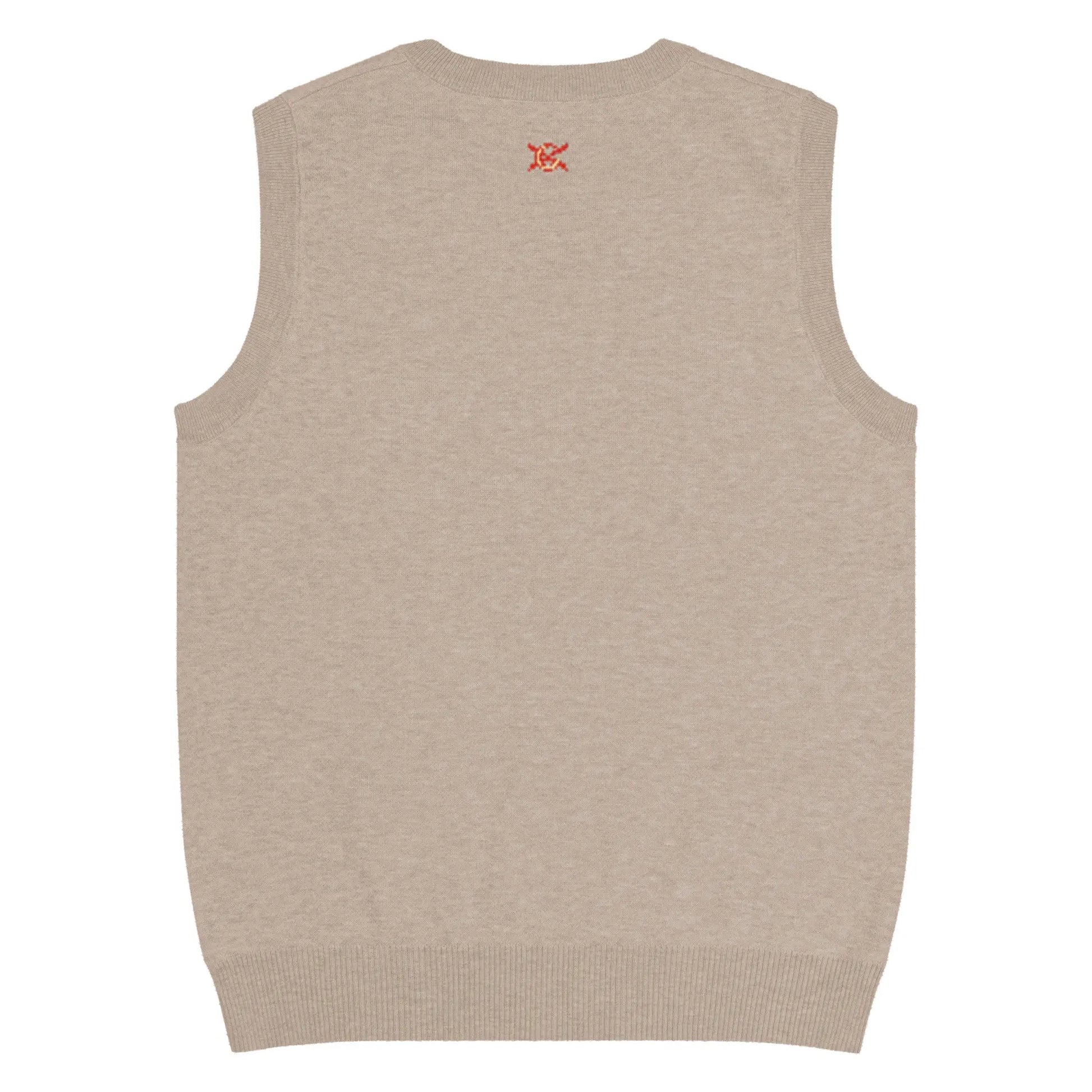 Comprar Chaleco de punto con cuello pico La Flamenca de Borgoña beig Bandera España La Flamenca de Borgoña Patricia Muñoz VOX