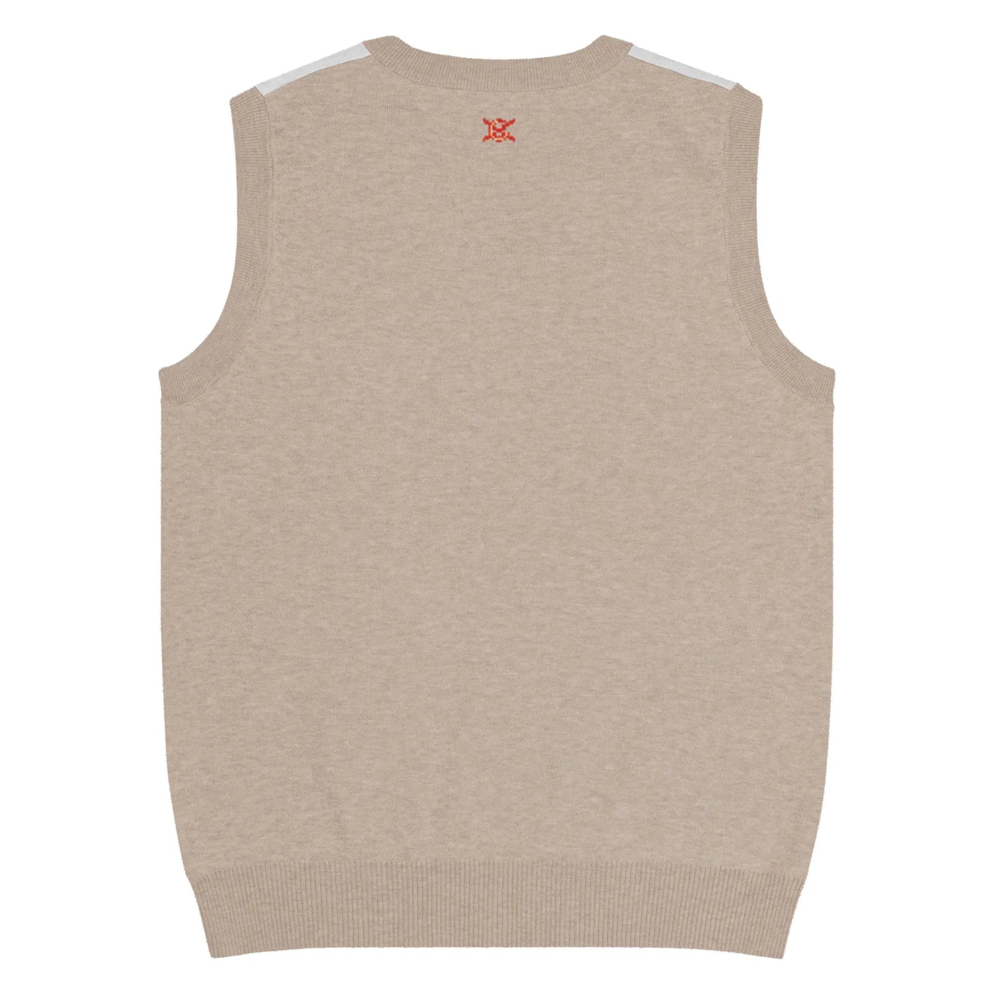 Comprar Chaleco de punto con cuello pico La Flamenca de Borgoña beig Bandera España La Flamenca de Borgoña Patricia Muñoz VOX