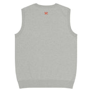 Comprar Chaleco de punto con cuello pico La Flamenca de Borgoña gris Bandera España La Flamenca de Borgoña Patricia Muñoz VOX