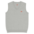 Comprar Chaleco de punto con cuello pico La Flamenca de Borgoña gris La Flamenca de Borgoña Bandera España