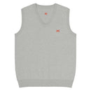 Comprar Chaleco de punto con cuello pico La Flamenca de Borgoña gris La Flamenca de Borgoña Bandera España