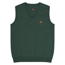 Comprar Chaleco de punto con cuello pico La Flamenca de Borgoña. verde La Flamenca de Borgoña Bandera España