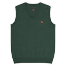 Comprar Chaleco de punto con cuello pico La Flamenca de Borgoña. verde La Flamenca de Borgoña Bandera España