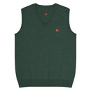 Comprar Chaleco de punto con cuello pico La Flamenca de Borgoña. verde La Flamenca de Borgoña Bandera España