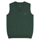 Comprar Chaleco de punto con cuello pico La Flamenca de Borgoña. verde La Flamenca de Borgoña Bandera España