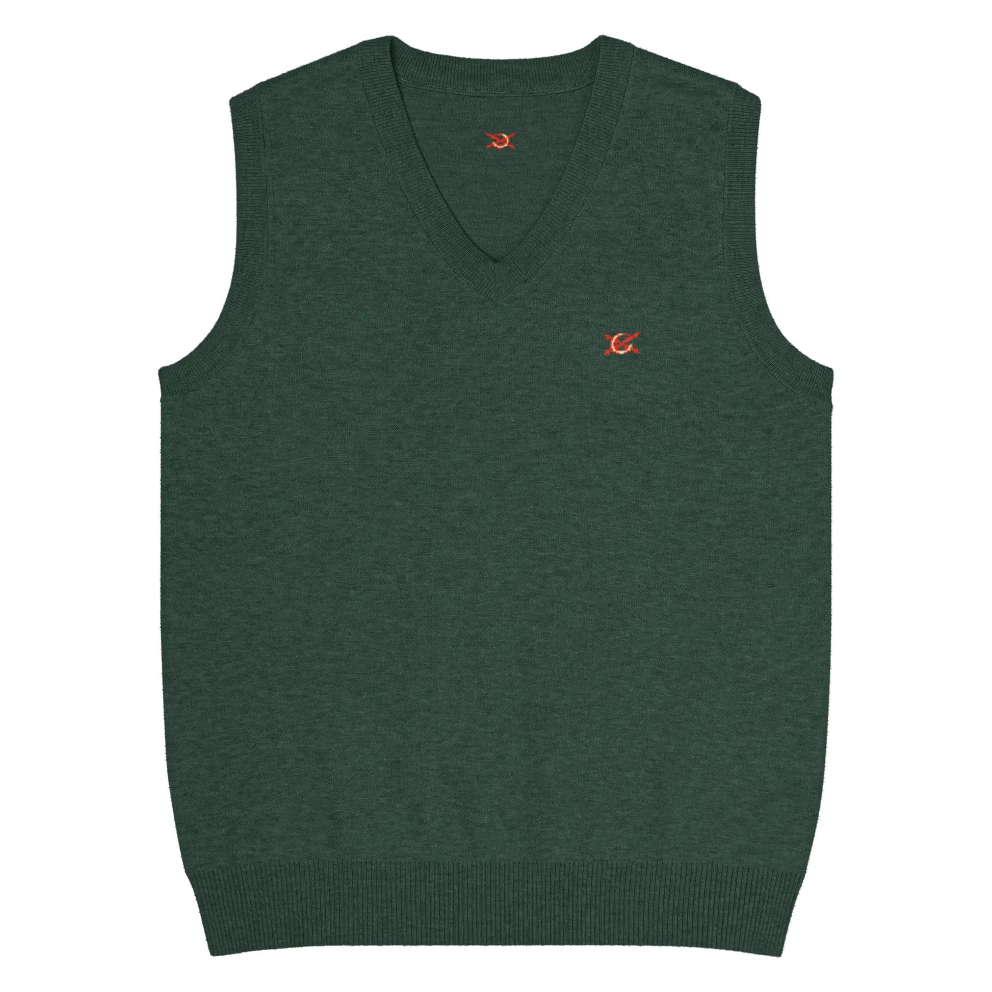 Comprar Chaleco de punto con cuello pico La Flamenca de Borgoña. verde Bandera España La Flamenca de Borgoña Patricia Muñoz VOX