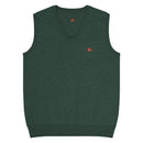 Comprar Chaleco de punto con cuello pico La Flamenca de Borgoña. verde La Flamenca de Borgoña Bandera España