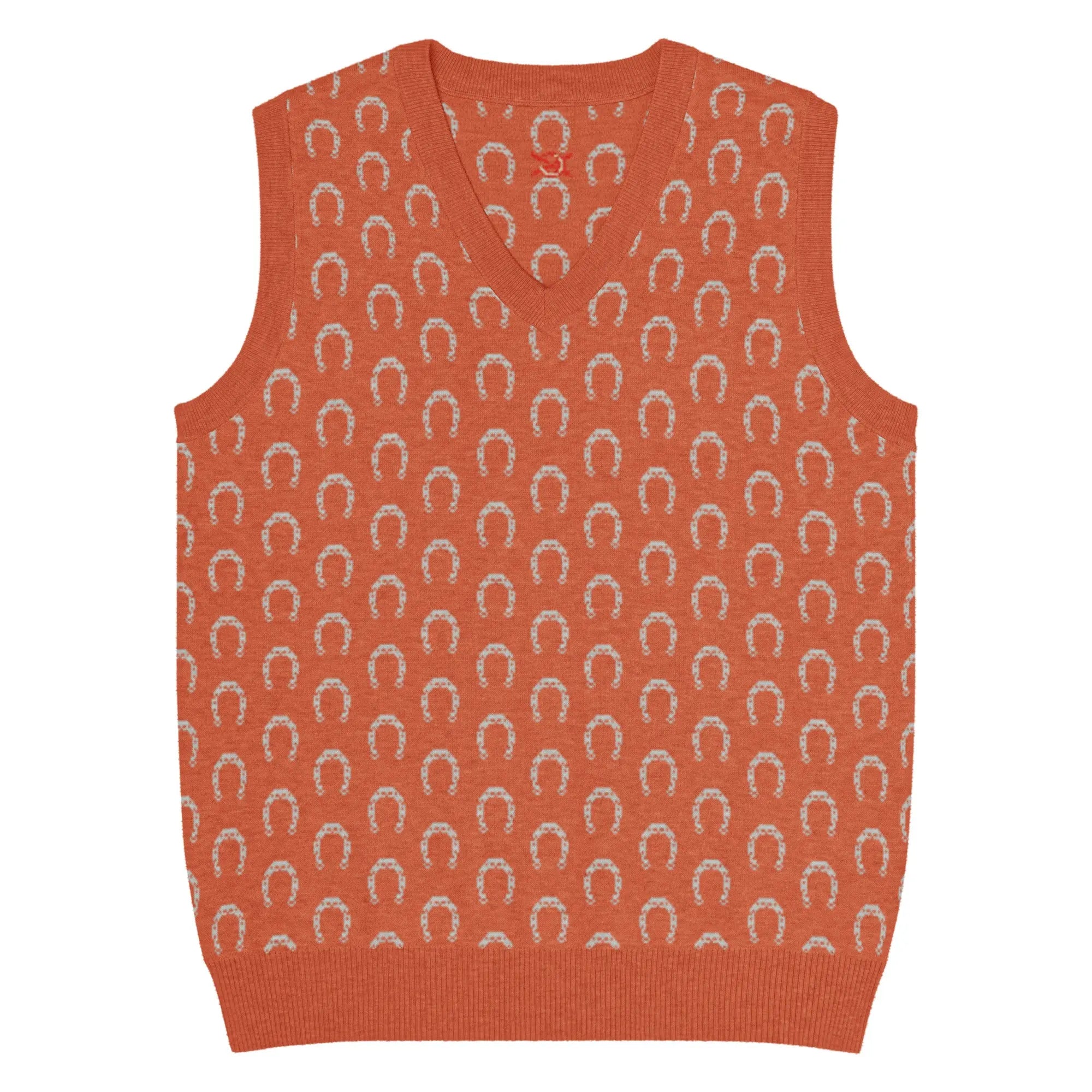 Comprar Chaleco de punto con cuello pico Bandera España La Flamenca de Borgoña Patricia Muñoz VOX