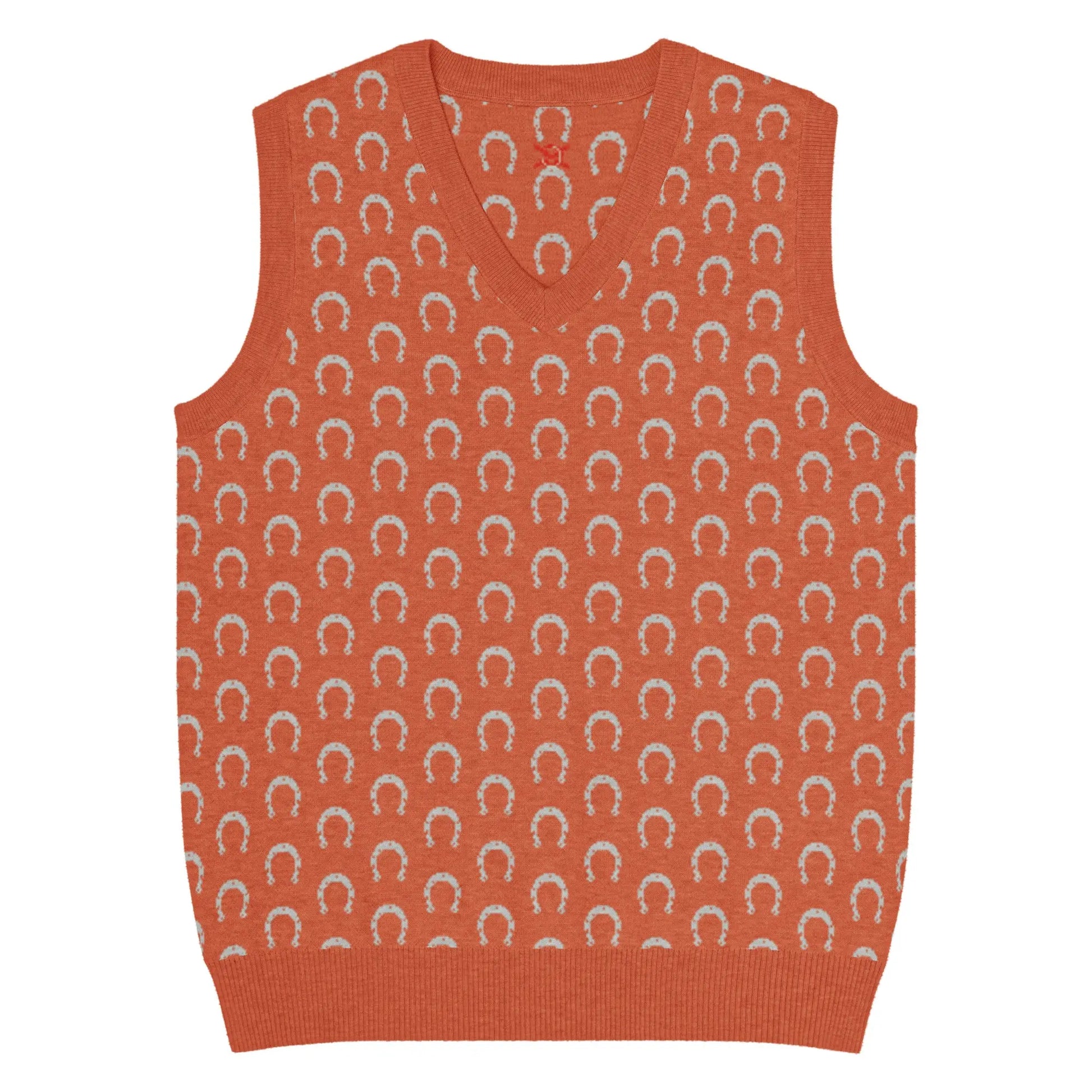 Comprar Chaleco de punto con cuello pico Bandera España La Flamenca de Borgoña Patricia Muñoz VOX