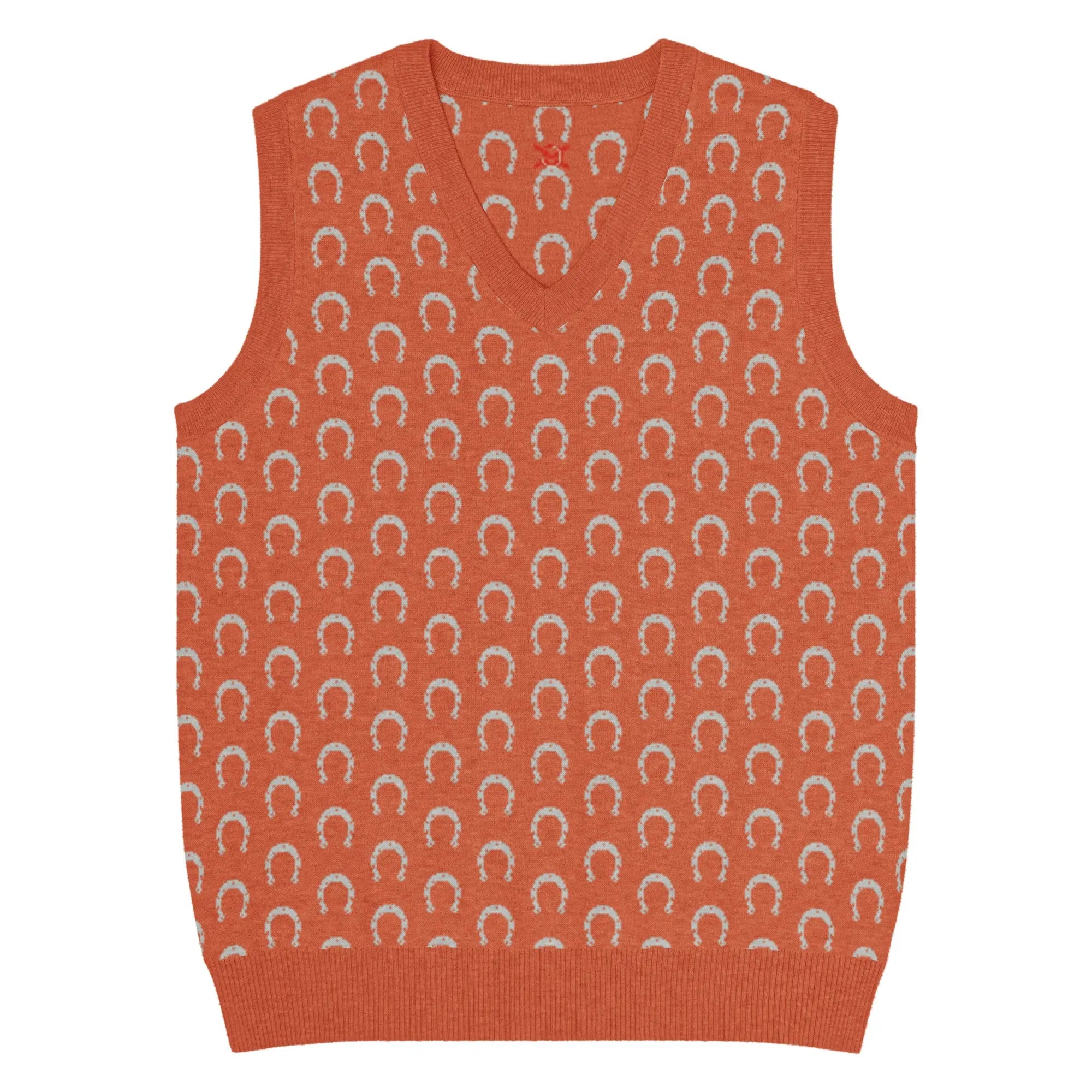 Comprar Chaleco de punto con cuello pico Bandera España La Flamenca de Borgoña Patricia Muñoz VOX