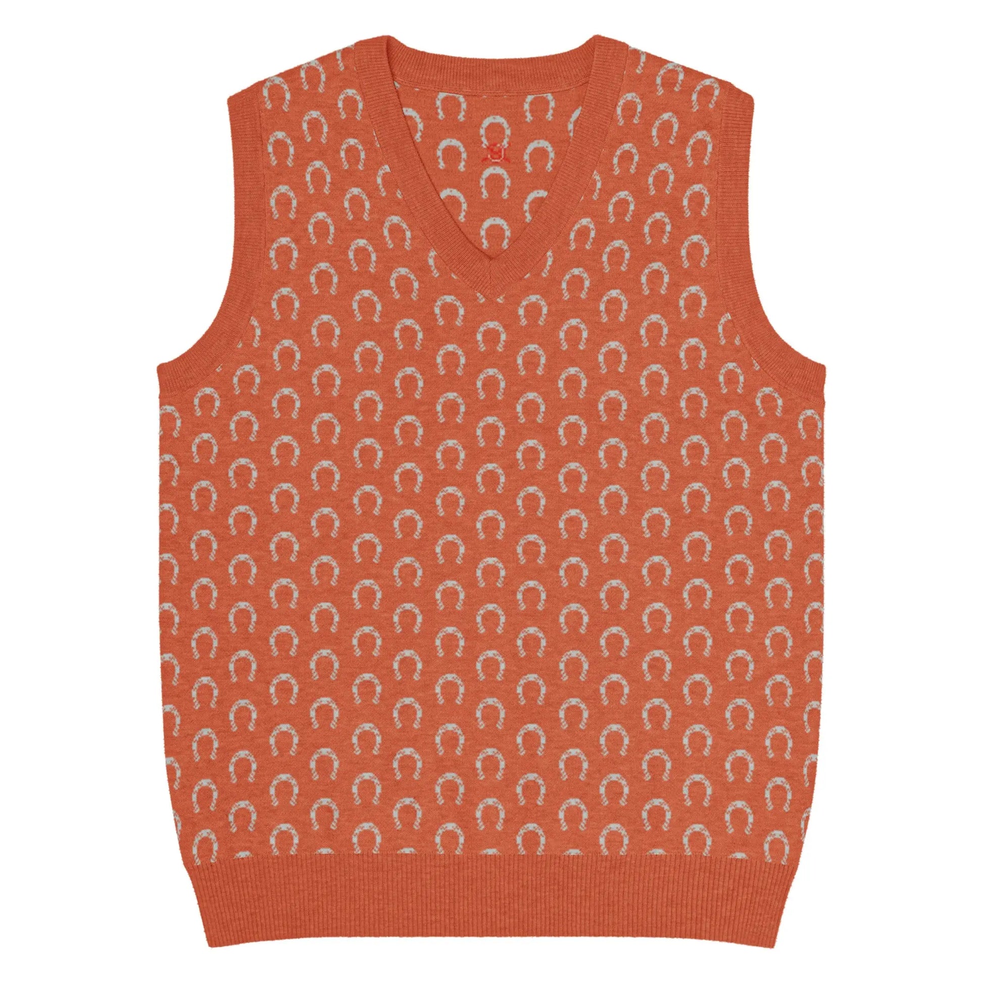 Comprar Chaleco de punto con cuello pico Bandera España La Flamenca de Borgoña Patricia Muñoz VOX