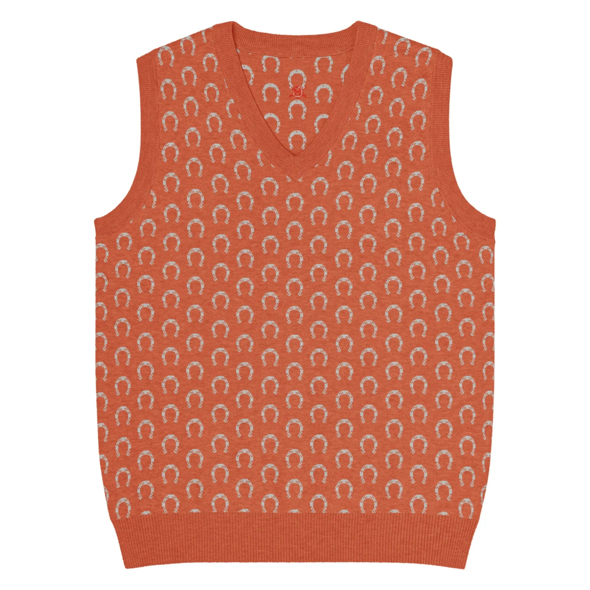 Comprar Chaleco de punto con cuello pico Bandera España La Flamenca de Borgoña Patricia Muñoz VOX