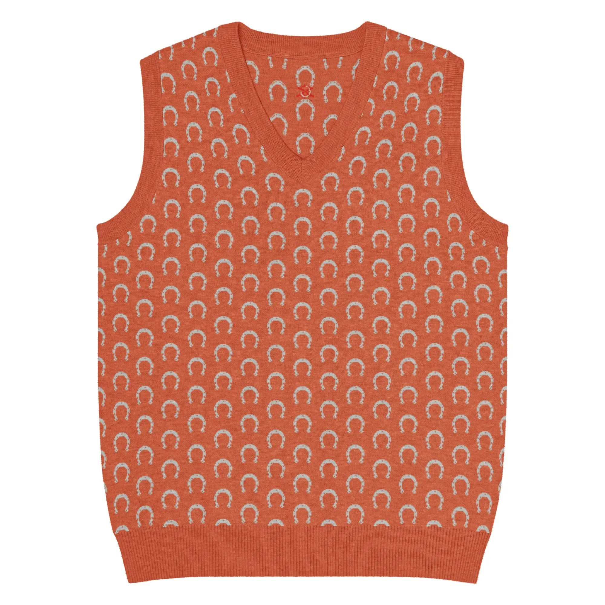 Comprar Chaleco de punto con cuello pico Bandera España La Flamenca de Borgoña Patricia Muñoz VOX