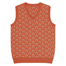 Comprar Chaleco de punto con cuello pico Naranja La Flamenca de Borgoña Bandera España