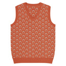 Comprar Chaleco de punto con cuello pico Naranja La Flamenca de Borgoña Bandera España