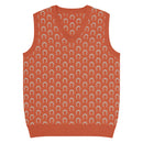 Comprar Chaleco de punto con cuello pico Naranja La Flamenca de Borgoña Bandera España