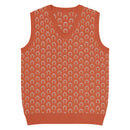 Comprar Chaleco de punto con cuello pico Naranja La Flamenca de Borgoña Bandera España