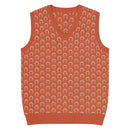 Comprar Chaleco de punto con cuello pico Naranja La Flamenca de Borgoña Bandera España